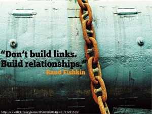 Rand Fishkin Don't build links. Build relationships